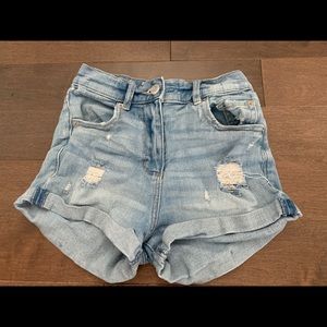 Garage High Rise Denim Shorts